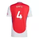 Fotbalové Dresy Arsenal Ben White 4 Domácí 2024-25
