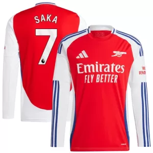 Fotbalové Dresy Arsenal Bukayo Saka 7 Domácí 2024-25 Dlouhý Rukáv Fotbalové Dresy Arsenal Bukayo Saka 7 Domácí 2024-25 Dlouhý Rukáv