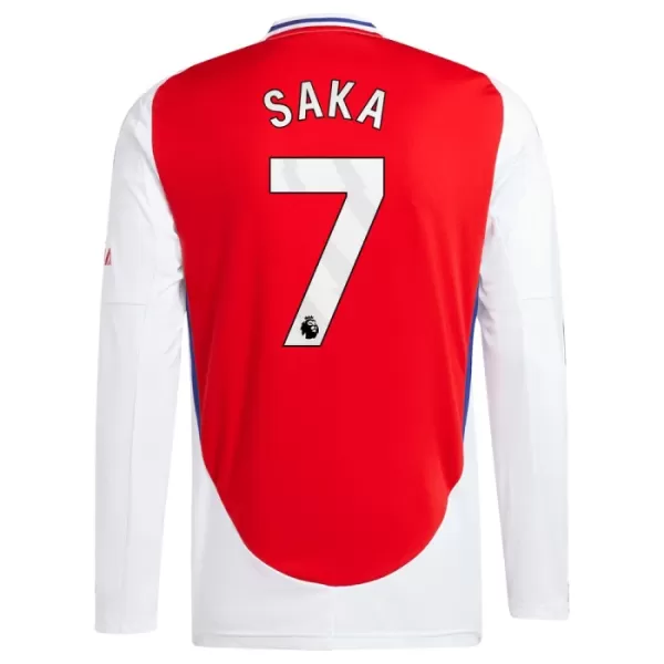 Fotbalové Dresy Arsenal Bukayo Saka 7 Domácí 2024-25 Dlouhý Rukáv