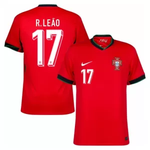 Fotbalové Dresy Portugalsko Rafael Leão 17 Domácí ME 2024 Fotbalové Dresy Portugalsko Rafael Leão 17 Domácí ME 2024