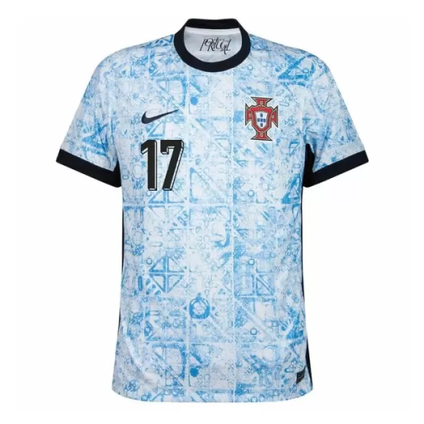 Fotbalové Dresy Portugalsko Rafael Leão 17 Venkovní ME 2024