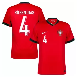 Fotbalové Dresy Portugalsko Rúben Dias 4 Domácí ME 2024 Fotbalové Dresy Portugalsko Rúben Dias 4 Domácí ME 2024