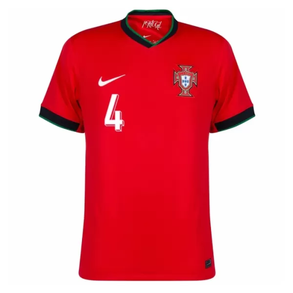 Fotbalové Dresy Portugalsko Rúben Dias 4 Domácí ME 2024
