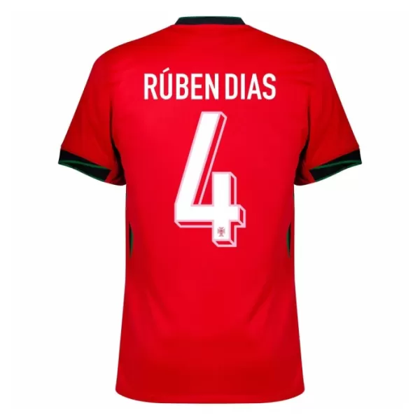 Fotbalové Dresy Portugalsko Rúben Dias 4 Domácí ME 2024