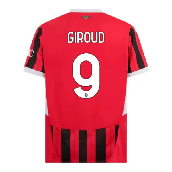 Fotbalové Dresy AC Milán Olivier Giroud 9 Dětské Domácí 2024-25