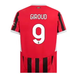 Fotbalové Dresy AC Milán Olivier Giroud 9 Domácí 2024-25 Fotbalové Dresy AC Milán Olivier Giroud 9 Domácí 2024-25