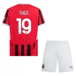 Fotbalové Dresy AC Milán Theo Hernández 19 Dětské Domácí 2024-25 Fotbalové Dresy AC Milán Theo Hernández 19 Dětské Domácí 2024-25