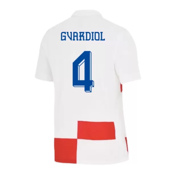 Fotbalové Dresy Chorvatsko Josko Gvardiol 4 Dětské Domácí ME 2024