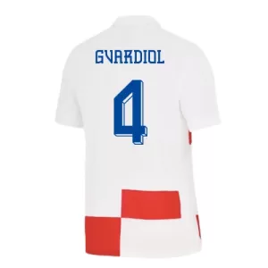 Fotbalové Dresy Chorvatsko Josko Gvardiol 4 Domácí ME 2024 Fotbalové Dresy Chorvatsko Josko Gvardiol 4 Domácí ME 2024