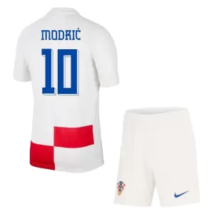 Fotbalové Dresy Chorvatsko Luka Modric 10 Dětské Domácí ME 2024 Fotbalové Dresy Chorvatsko Luka Modric 10 Dětské Domácí ME 2024