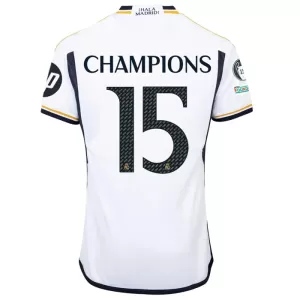 Fotbalové Dresy Real Madrid CHAMPIONS 15 Domácí 2023-24 Fotbalové Dresy Real Madrid CHAMPIONS 15 Domácí 2023-24