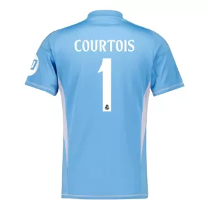 Brankářské Fotbalové Dresy Real Madrid Thibaut Courtois 1 Domácí 2024-25 Brankářské Fotbalové Dresy Real Madrid Thibaut Courtois 1 Domácí 2024-25