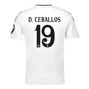 Fotbalové Dresy Real Madrid D. Ceballos 19 Domácí 2024-25 Fotbalové Dresy Real Madrid D. Ceballos 19 Domácí 2024-25