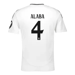 Fotbalové Dresy Real Madrid David Alaba 4 Domácí 2024-25 Fotbalové Dresy Real Madrid David Alaba 4 Domácí 2024-25