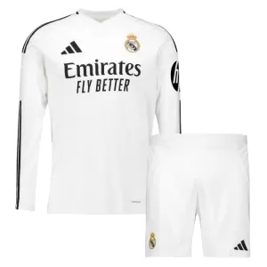 Fotbalové Dresy Real Madrid Dětské Domácí 2024-25 Dlouhý Rukáv Fotbalové Dresy Real Madrid Dětské Domácí 2024-25 Dlouhý Rukáv