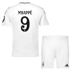 Fotbalové Dresy Real Madrid Kylian Mbappé 9 Dětské Domácí 2024-25 Fotbalové Dresy Real Madrid Kylian Mbappé 9 Dětské Domácí 2024-25