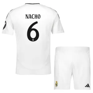 Fotbalové Dresy Real Madrid Nacho 6 Dětské Domácí 2024-25 Fotbalové Dresy Real Madrid Nacho 6 Dětské Domácí 2024-25