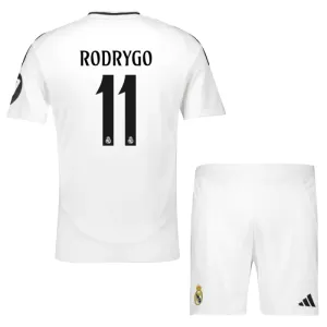 Fotbalové Dresy Real Madrid Rodrygo Goes 11 Dětské Domácí 2024-25 Fotbalové Dresy Real Madrid Rodrygo Goes 11 Dětské Domácí 2024-25