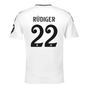 Fotbalové Dresy Real Madrid Rudiger 22 Domácí 2024-25 Fotbalové Dresy Real Madrid Rudiger 22 Domácí 2024-25