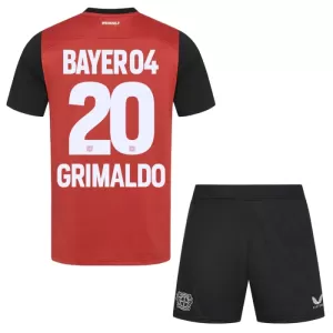 Fotbalové Dresy Bayer 04 Leverkusen Alejandro Grimaldo 20 Dětské Domácí 2024-25