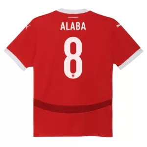 Fotbalové Dresy Rakousko David Alaba 8 Domácí ME 2024 Fotbalové Dresy Rakousko David Alaba 8 Domácí ME 2024
