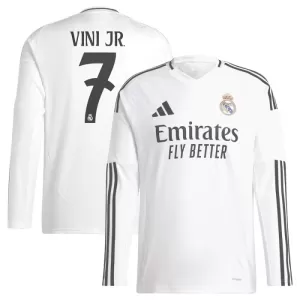 Fotbalové Dresy Real Madrid Vinicius Junior 7 Domácí 2024-25 Dlouhý Rukáv Fotbalové Dresy Real Madrid Vinicius Junior 7 Domácí 2024-25 Dlouhý Rukáv