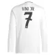 Fotbalové Dresy Real Madrid Vinicius Junior 7 Domácí 2024-25 Dlouhý Rukáv