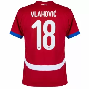 Fotbalové Dresy Srbsko Vlahovic 18 Domácí ME 2024