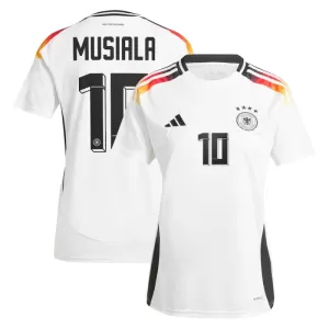 Fotbalové Dresy Německo Jamal Musiala 10 Dámské Domácí ME 2024 Fotbalové Dresy Německo Jamal Musiala 10 Dámské Domácí ME 2024