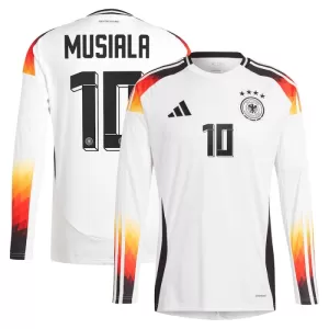 Fotbalové Dresy Německo Jamal Musiala 10 Domácí ME 2024 Dlouhý Rukáv Fotbalové Dresy Německo Jamal Musiala 10 Domácí ME 2024 Dlouhý Rukáv