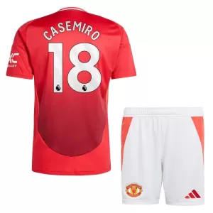 Fotbalové Dresy Manchester United Casemiro 18 Dětské Domácí 2024-25 Fotbalové Dresy Manchester United Casemiro 18 Dětské Domácí 2024-25