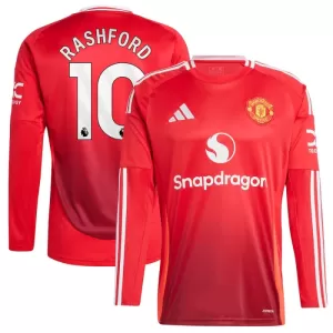 Fotbalové Dresy Manchester United Marcus Rashford 10 Domácí 2024-25 Dlouhý Rukáv Fotbalové Dresy Manchester United Marcus Rashford 10 Domácí 2024-25 Dlouhý Rukáv