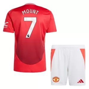 Fotbalové Dresy Manchester United Mason Mount 7 Dětské Domácí 2024-25 Fotbalové Dresy Manchester United Mason Mount 7 Dětské Domácí 2024-25