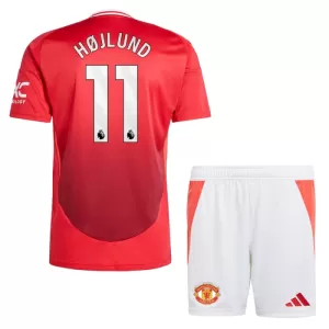 Fotbalové Dresy Manchester United Rasmus Højlund 11 Dětské Domácí 2024-25 Fotbalové Dresy Manchester United Rasmus Højlund 11 Dětské Domácí 2024-25
