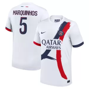 Fotbalové Dresy Paris Saint-Germain Marquinhos 5 Venkovní 2024-25 Fotbalové Dresy Paris Saint-Germain Marquinhos 5 Venkovní 2024-25