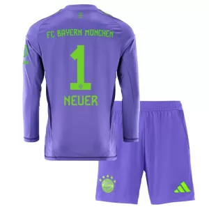 Brankářské Fotbalové Dresy FC Bayern Mnichov Manuel Neuer 1 Dětské Venkovní 2024-25 Brankářské Fotbalové Dresy FC Bayern Mnichov Manuel Neuer 1 Dětské Venkovní 2024-25