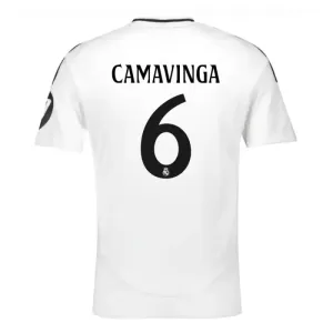 Fotbalové Dresy Real Madrid Eduardo Camavinga 6 Domácí 2024-25 Fotbalové Dresy Real Madrid Eduardo Camavinga 6 Domácí 2024-25