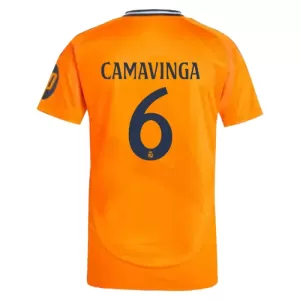 Fotbalové Dresy Real Madrid Eduardo Camavinga 6 Venkovní 2024-25 Fotbalové Dresy Real Madrid Eduardo Camavinga 6 Venkovní 2024-25