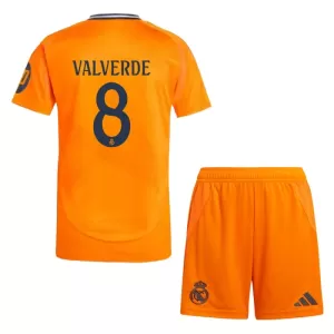 Fotbalové Dresy Real Madrid Federico Valverde 8 Dětské Venkovní 2024-25 Fotbalové Dresy Real Madrid Federico Valverde 8 Dětské Venkovní 2024-25