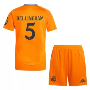 Fotbalové Dresy Real Madrid Jude Bellingham 5 Dětské Venkovní 2024-25 Fotbalové Dresy Real Madrid Jude Bellingham 5 Dětské Venkovní 2024-25