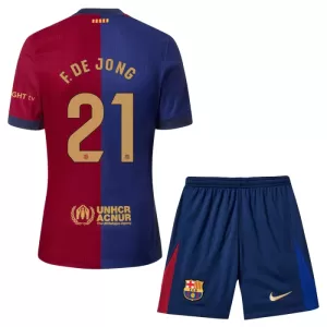Fotbalové Dresy FC Barcelona Frenkie de Jong 21 Dětské Domácí 2024-25 Fotbalové Dresy FC Barcelona Frenkie de Jong 21 Dětské Domácí 2024-25
