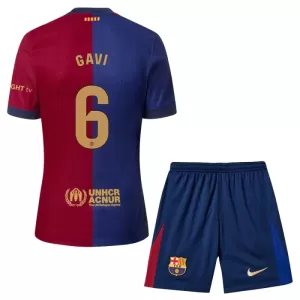 Fotbalové Dresy FC Barcelona Gavi 6 Dětské Domácí 2024-25 Fotbalové Dresy FC Barcelona Gavi 6 Dětské Domácí 2024-25