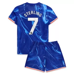 Fotbalové Dresy Chelsea FC Raheem Sterling 7 Dětské Domácí 2024-25 Fotbalové Dresy Chelsea FC Raheem Sterling 7 Dětské Domácí 2024-25