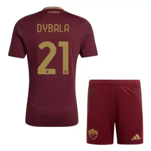 Fotbalové Dresy AS Řím Paulo Dybala 21 Dětské Domácí 2024-25 Fotbalové Dresy AS Řím Paulo Dybala 21 Dětské Domácí 2024-25