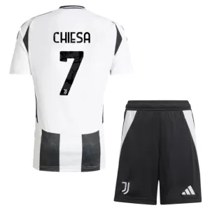 Fotbalové Dresy Juventus Federico Chiesa 7 Dětské Domácí 2024-25 Fotbalové Dresy Juventus Federico Chiesa 7 Dětské Domácí 2024-25