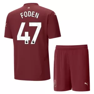 Fotbalové Dresy Manchester City Phil Foden 47 Dětské Alternativní 2024-25 Fotbalové Dresy Manchester City Phil Foden 47 Dětské Alternativní 2024-25
