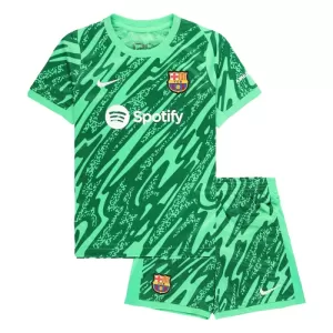 Brankářské Fotbalové Dresy FC Barcelona Dětské Domácí 2024-25 Brankářské Fotbalové Dresy FC Barcelona Dětské Domácí 2024-25