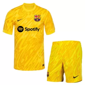 Brankářské Fotbalové Dresy FC Barcelona Dětské Venkovní 2024-25 Brankářské Fotbalové Dresy FC Barcelona Dětské Venkovní 2024-25