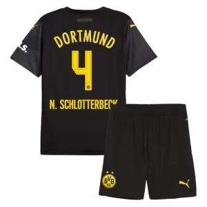 Fotbalové Dresy Borussia Dortmund N. Schlotterbeck 4 Dětské Venkovní 2024-25 Fotbalové Dresy Borussia Dortmund N. Schlotterbeck 4 Dětské Venkovní 2024-25