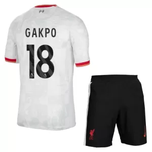Fotbalové Dresy Liverpool FC Cody Gakpo 18 Dětské Alternativní 2024-25 Fotbalové Dresy Liverpool FC Cody Gakpo 18 Dětské Alternativní 2024-25